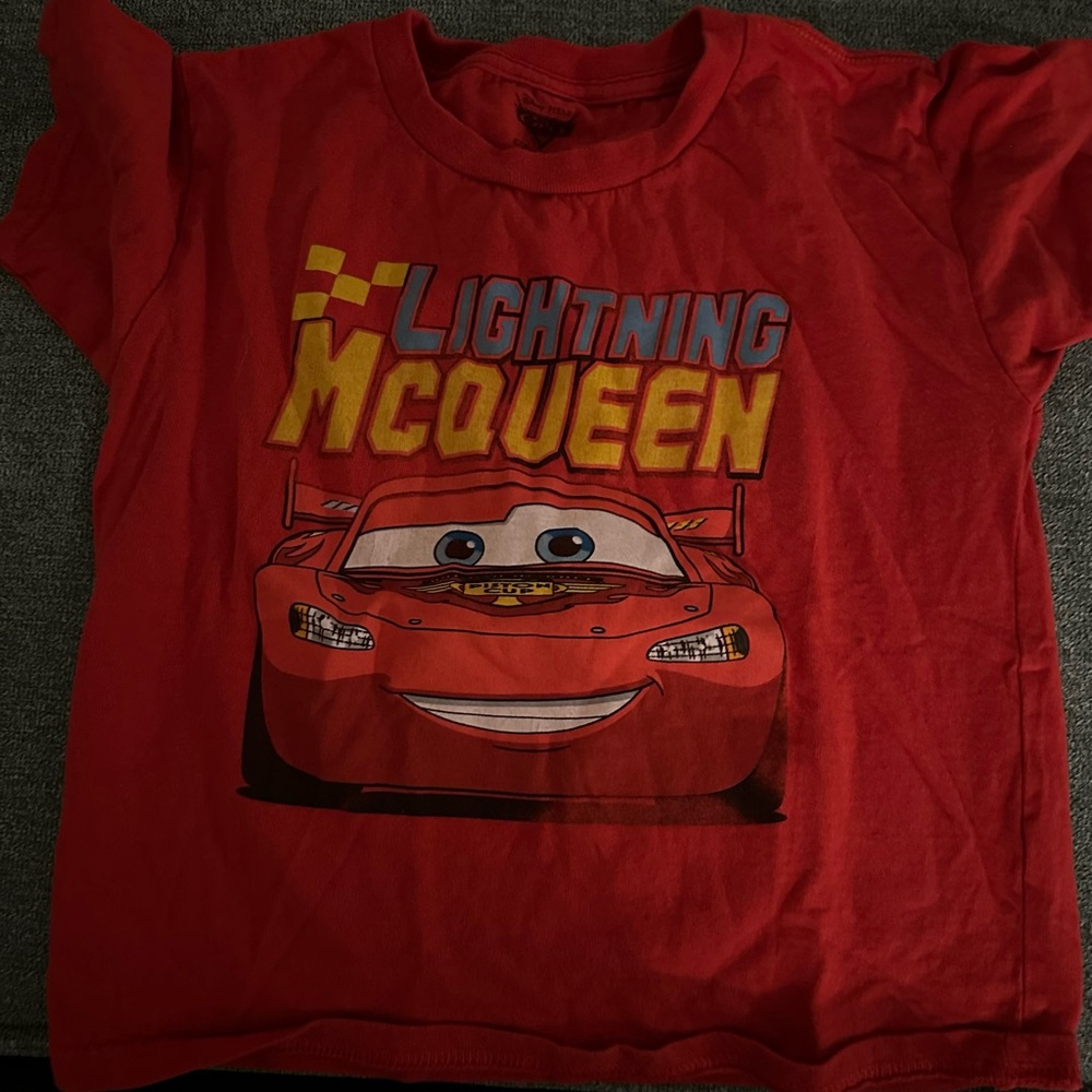 5T lightning mcqueen t-shirt.